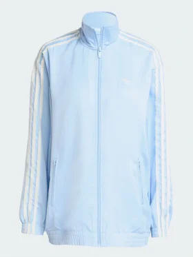 Adidas Satin Ruffle Firebird Track Jacket View Look