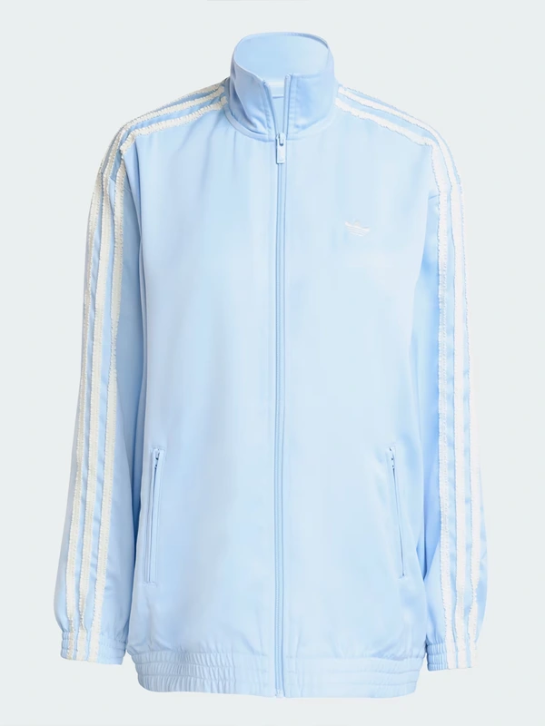 Adidas Satin Ruffle Firebird Track Jacket View Look