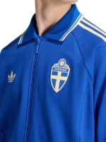 Adidas Sweden Anthem Jacket Close-Up View