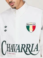 Adidas x Willy Chavarria Button Up Shirt Close-Up View