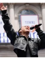 Alicia Keys Knicks Victory Parade Jacket Closure View