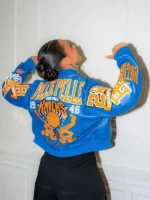 Alicia Keys Tribeca Festival NY Knicks Jacket Back Design View