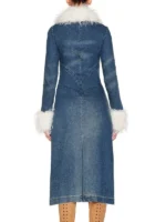 Allie Hayes Off Campus Denim Coat Back View