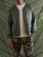 Alpha Industries ALS92 Liner Jacket Olive Green Front Look
