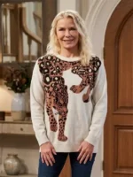 B&B 2026 Katherine Kelly Lang Leopard Jumper