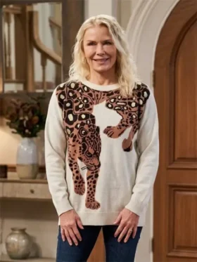 B&B 2026 Katherine Kelly Lang Leopard Jumper