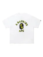 Front view of the Bape X CR7 Life College Relaxed Fit Tee celebrating the Bape x Cristiano Ronaldo college inspired design