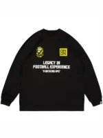 Iconic Bape X CR7 Life LS Football Jersey from the celebrated Bape x Cristiano Ronaldo streetwear collaboration
