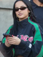 Becky G Cropped Mexico Jacket Front View