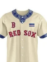 Boston Red Sox x Cabo Verde 2026 Jersey Close-Up View