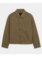 Brown Boxy Denim Jacket
