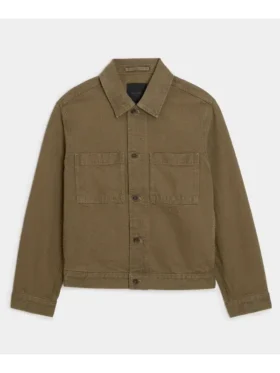 Brown Boxy Denim Jacket