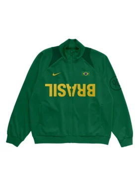 CJ X NIKE BRASIL TOTAL 90 ANTHEM JACKET FRONT VIEW