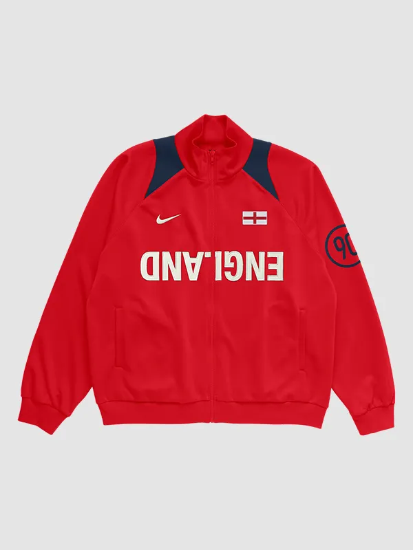 CJ X NIKE ENGLAND TOTAL 90 ANTHEM JACKET FRONT VIEW CJ X NIKE ENGLAND TOTAL 90 ANTHEM JACKET FRONT VIEW