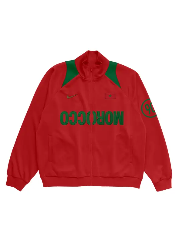 CJ X NIKE MOROCCO TOTAL 90 ANTHEM JACKET FRONT VIEW CJ X NIKE MOROCCO TOTAL 90 ANTHEM JACKET FRONT VIEW