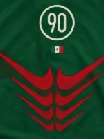 CJ X NIKE TOTAL 90 RETRO MEXICO JERSEY BACK DESIGN VIEW
