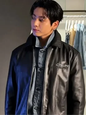 Calvin Klein Jung Kook ckjk 2026 Leather Jacket