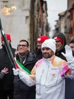 Cortina 2026 Olympics Torchbearers Jacket Side View
