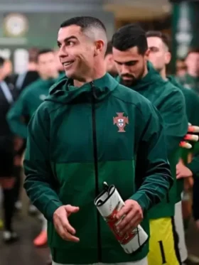 Cristiano Ronaldo Fifa World Cup 2026 Qualifier Jacket Close-Up View