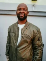 Dante Hall Chiefs Military Bomber Jacket Front View