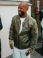 Dante Hall Chiefs Military Bomber Jacket View Look