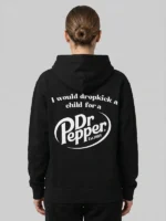 Dr Pepper Hoodie Black For Sale