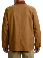 Duck Loose Fit Chore Coat 1 Warm Rating back view showing rear structure, sleeve shape, and relaxed coat fit