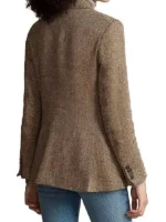 Dutton Ranch Beth Dutton Checked Blazer Back View