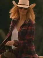 Dutton Ranch Beth Dutton Plaid Shirt Close-Up View