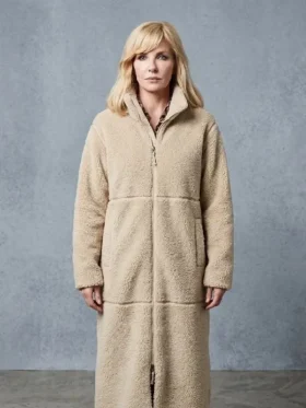 Dutton Ranch Beth Dutton Sherpa Coat Front View