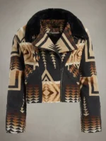 Dutton Ranch Beth Dutton Western Print Jacket Front Look