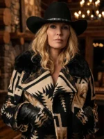 Dutton Ranch Beth Dutton Western Print Jacket Front View