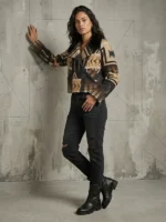 Dutton Ranch Beth Dutton Western Print Jacket Full Look