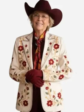 Dutton Ranch Beulah Jackson Floral Blazer Closure View