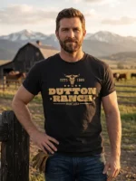 Dutton Ranch Black T-Shirt Front Look