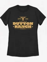 Dutton Ranch Black T-Shirt Front View