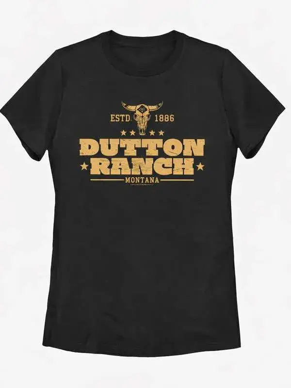 Dutton Ranch Black T-Shirt Front View Dutton Ranch Black T-Shirt Front View