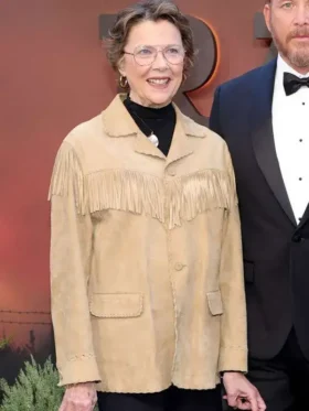 Dutton Ranch Premiere Annette Bening Fringe Jacket Design View