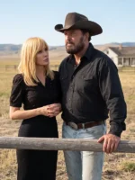 Dutton Ranch Rip Wheeler Black Shirt Couple Look