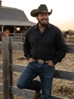 Dutton Ranch Rip Wheeler Black Shirt View Look
