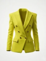 Emily in Paris S6 Lily Collins Yellow Jacket View Look