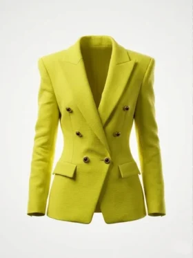 Emily in Paris S6 Lily Collins Yellow Jacket View Look