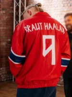 Erling Haaland Custom Norway Jacket Back View