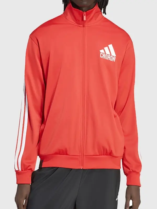 FIFA World Cup 2026 Canada Track Jacket Front View FIFA World Cup 2026 Canada Track Jacket Front View