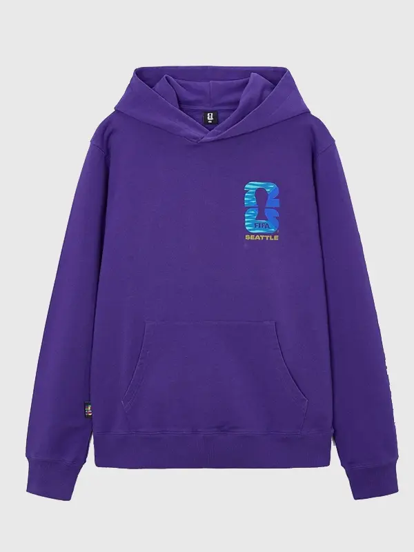 FIFA World Cup 2026 Seattle Hoodie Front View FIFA World Cup 2026 Seattle Hoodie Front View
