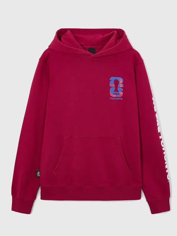 FIFA World Cup 2026 Toronto Hoodie Front View FIFA World Cup 2026 Toronto Hoodie Front View