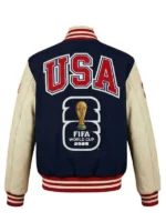 FIFA World Cup 2026 USA Varsity Jacket Back View
