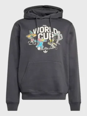 FIFA World Cup Grey Hoodie 2026 Front View