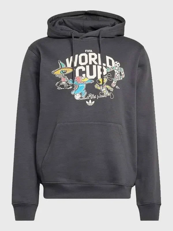 FIFA World Cup Grey Hoodie 2026 Front View FIFA World Cup Grey Hoodie 2026 Front View
