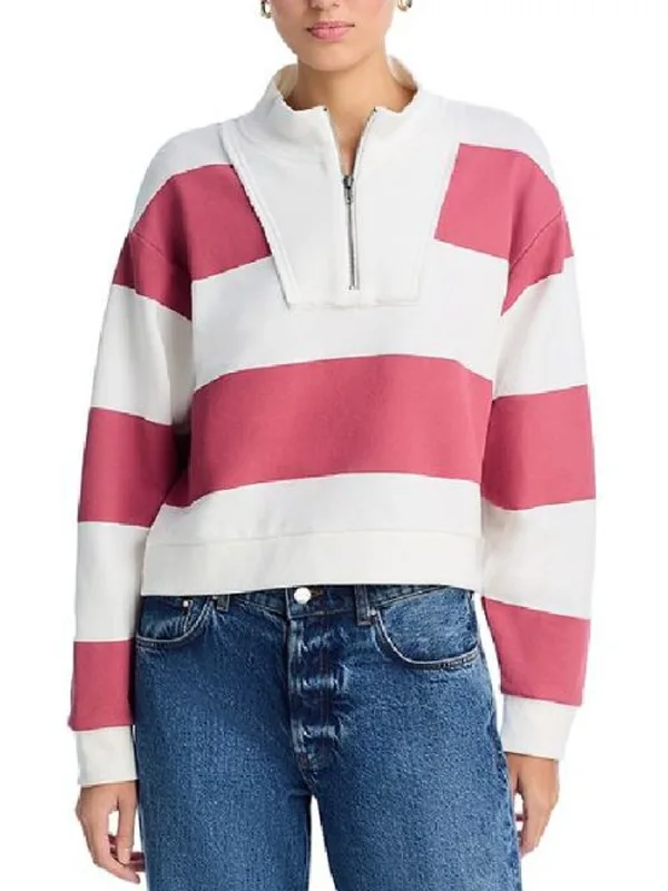 Four Seasons Tina Fey Striped Sweatshirt Close-Up View